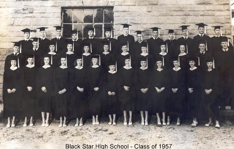 Black Star High School-Class of 1957 in gowns.jpg